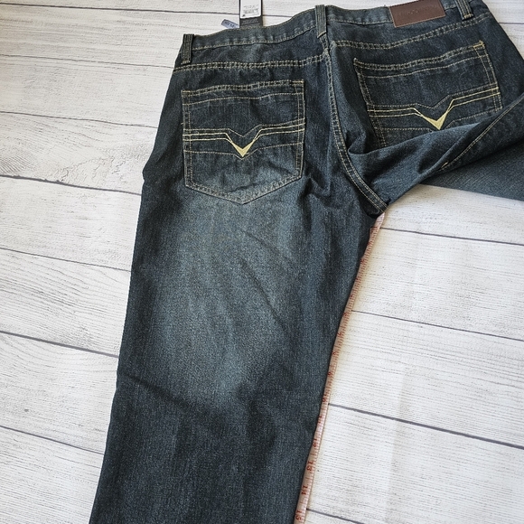 Men's Dark Indigo Denim Jeans 40x34 Tall Length - Picture 16 of 16